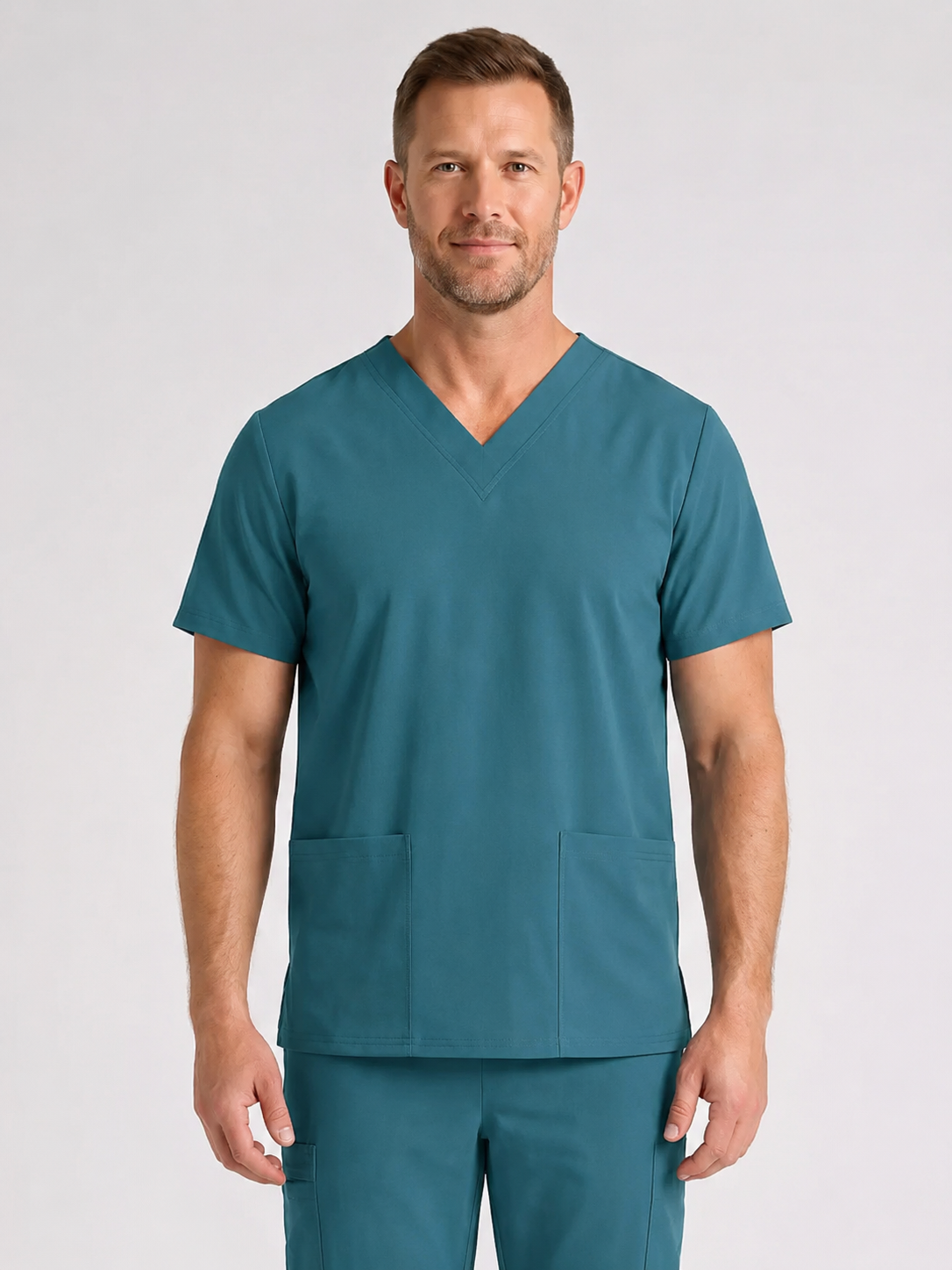 Men's Cura DualPocket Scrub Top