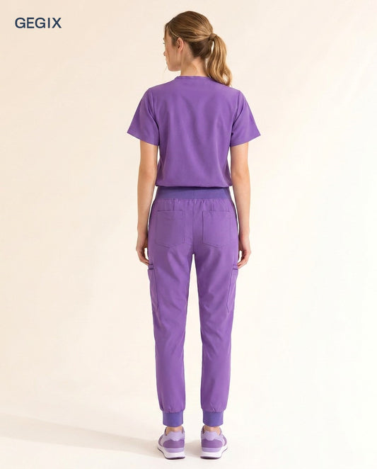 GEGIX Women Classic Scrub Suits Set - Tailored Comfort Workwear