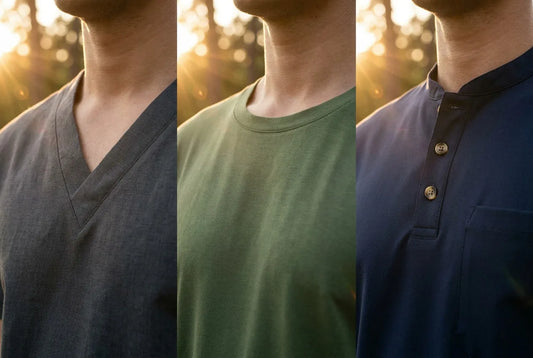 V-Neck vs. Crew Neck vs. Henley: Which suits Your Professional Image?