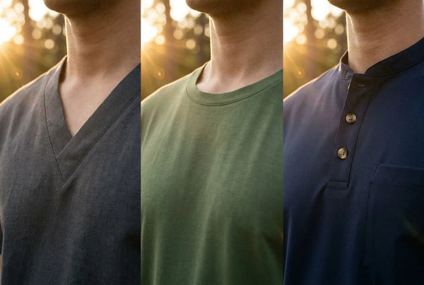 V-Neck vs. Crew Neck vs. Henley: Which suits Your Professional Image?