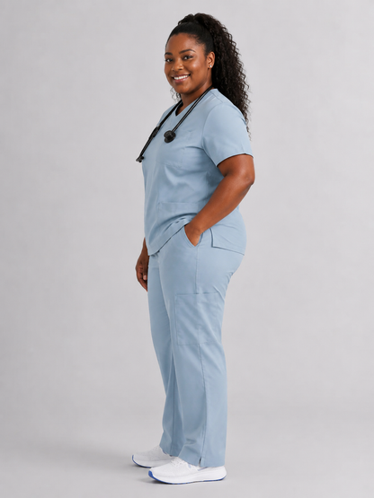 Women's Cura Triple Pocket Scrub Top