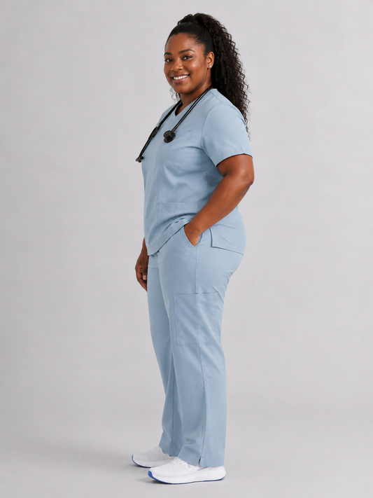 Women's Cura Triple Pocket Scrub Top
