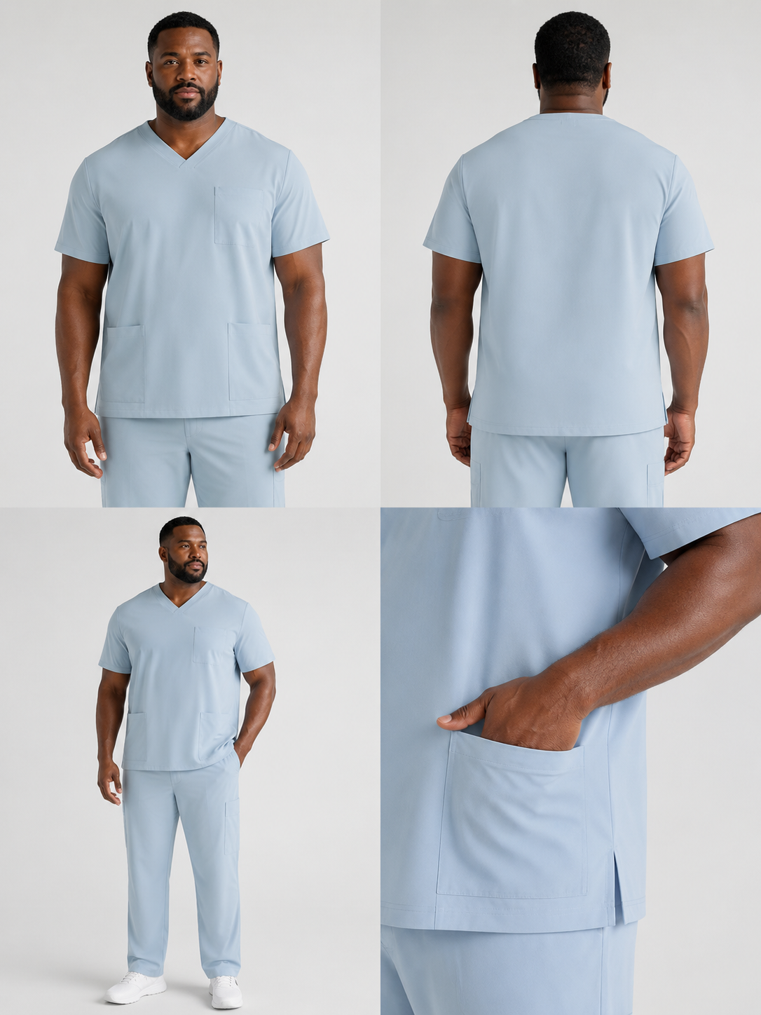 Men's Sana Triple Pocket Scrub Top