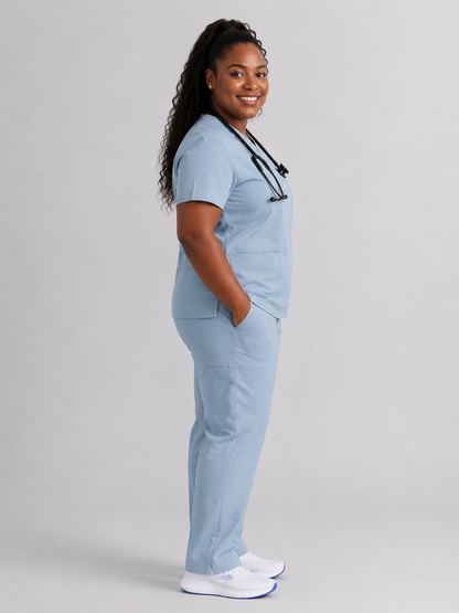 Women's Cura Triple Pocket Scrub Top