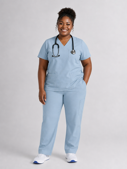 Women's Cura Triple Pocket Scrub Top