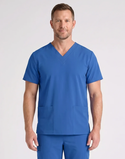 Men's Cura DualPocket Scrub Top