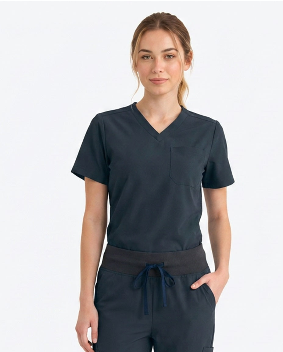 Women Cura Basic Scrub Top