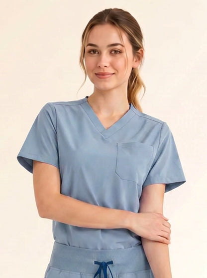 Women Cura Basic Scrub Top