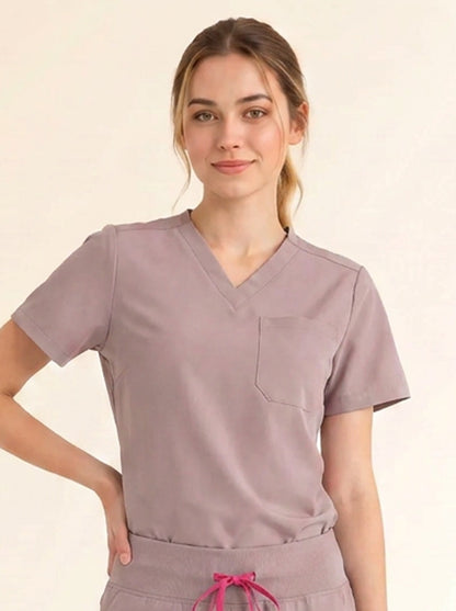 Women Cura Basic Scrub Top