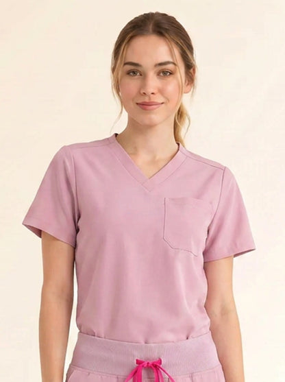 Women Cura Basic Scrub Top