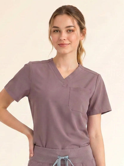 Women Cura Basic Scrub Top