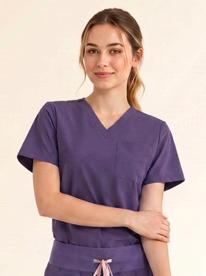 Women Cura Basic Scrub Top