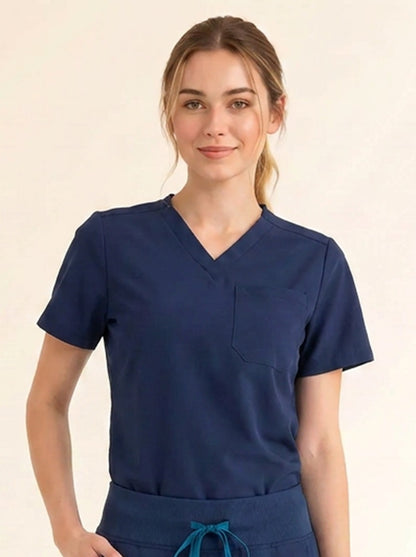 Women Cura Basic Scrub Top