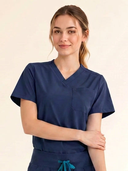 Women Cura Basic Scrub Top