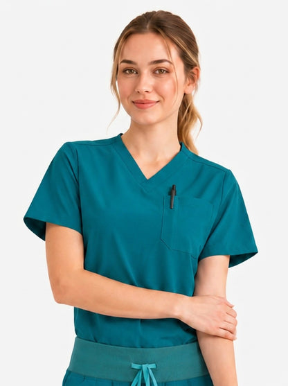 Women's Cura PenSlot Scrub Top