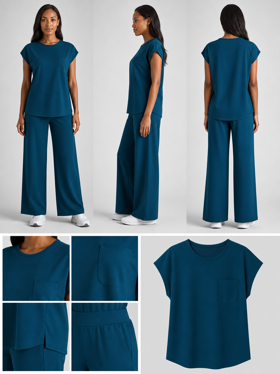 Women's Aegis Cap Sleeve Pocket Scrub Top product image