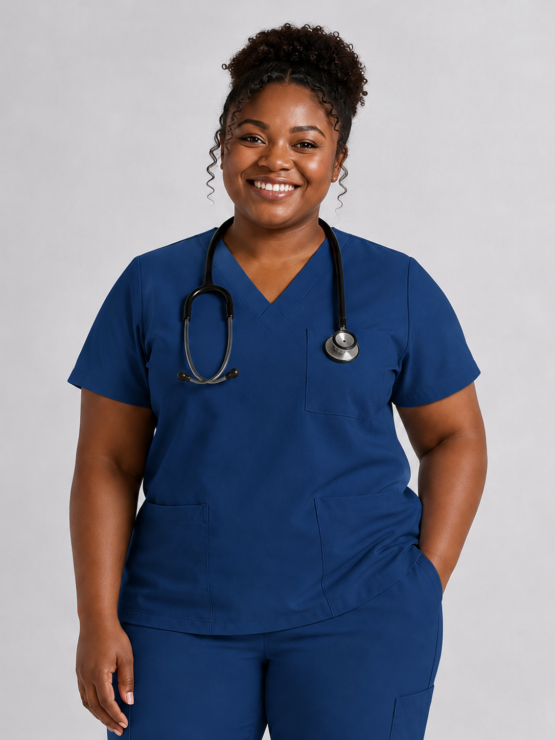 Women's Cura Triple Pocket Scrub Top