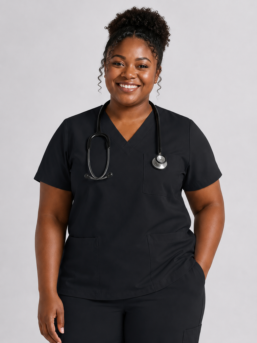 Women's Cura Triple Pocket Scrub Top