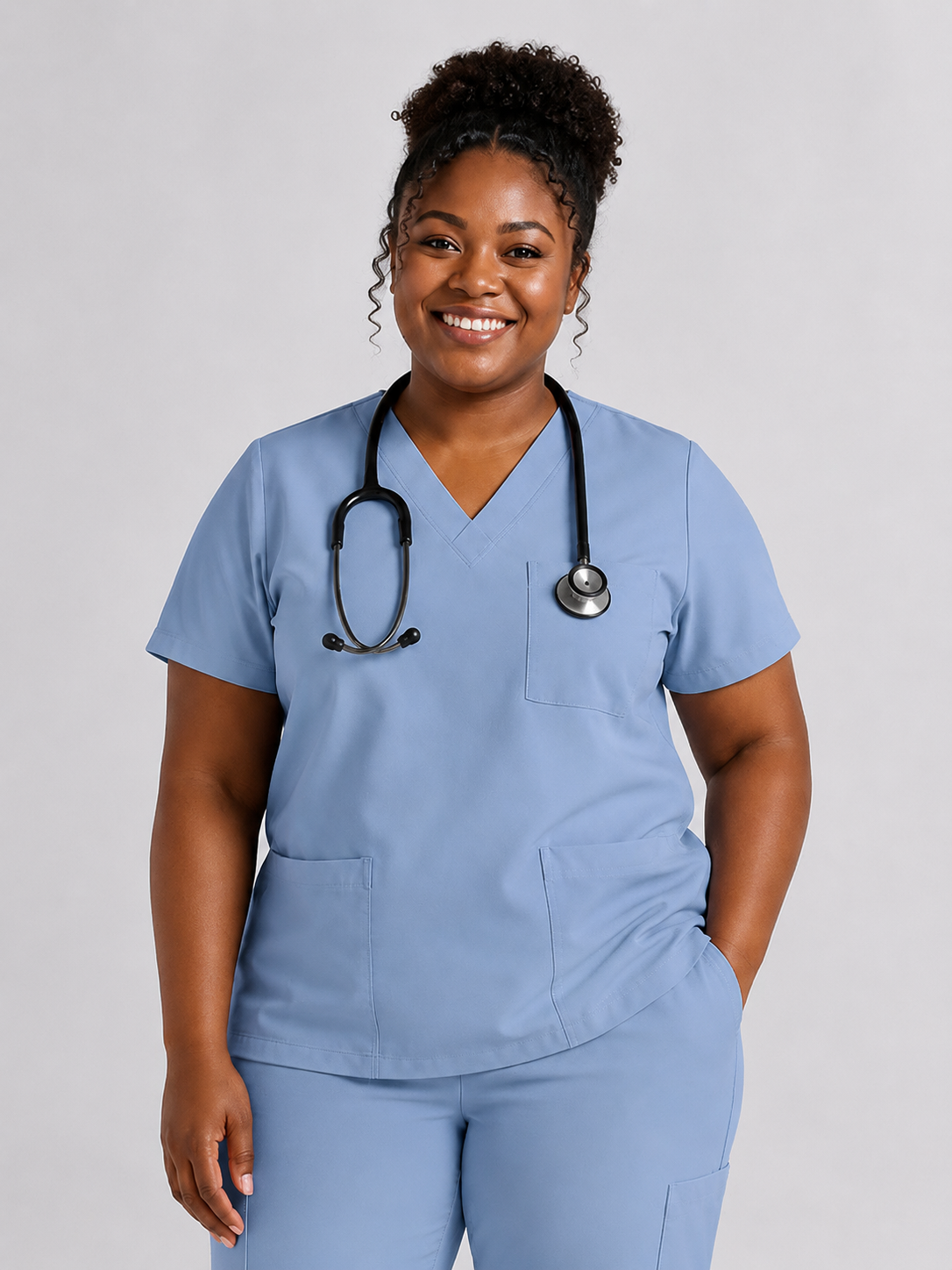 Women's Cura Triple Pocket Scrub Top