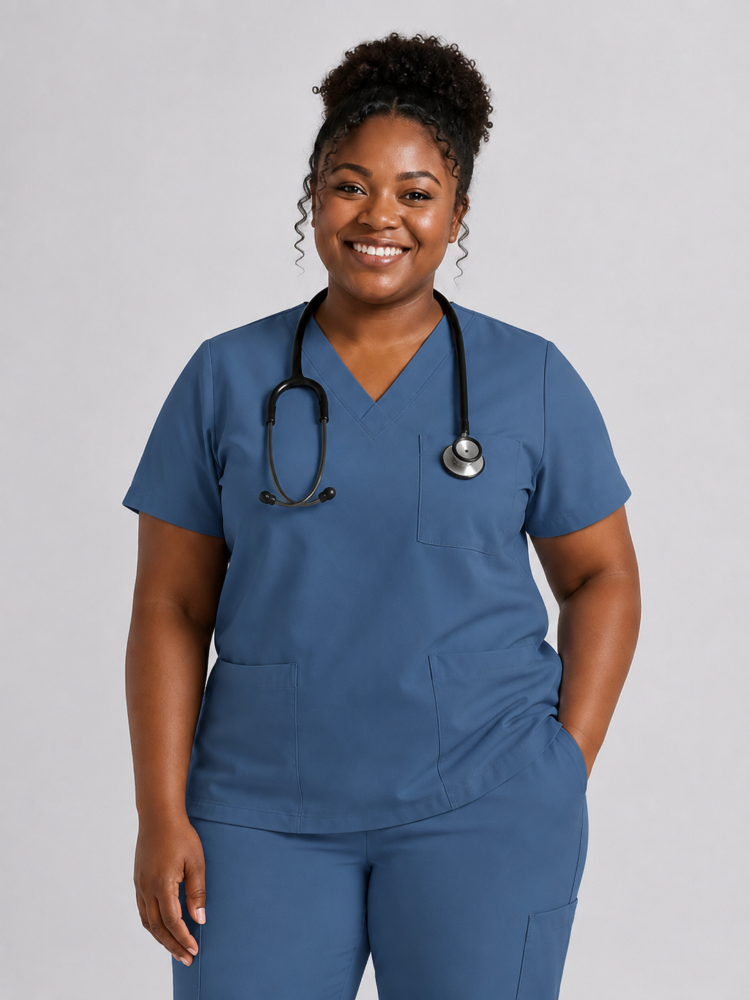 Women's Cura Triple Pocket Scrub Top