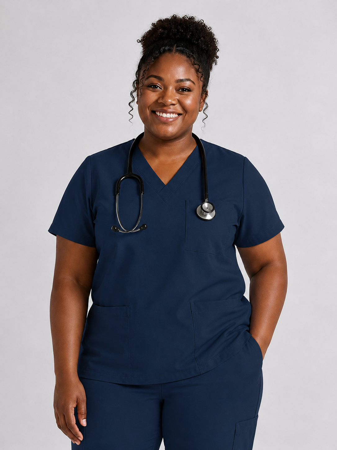 Women's Cura Triple Pocket Scrub Top