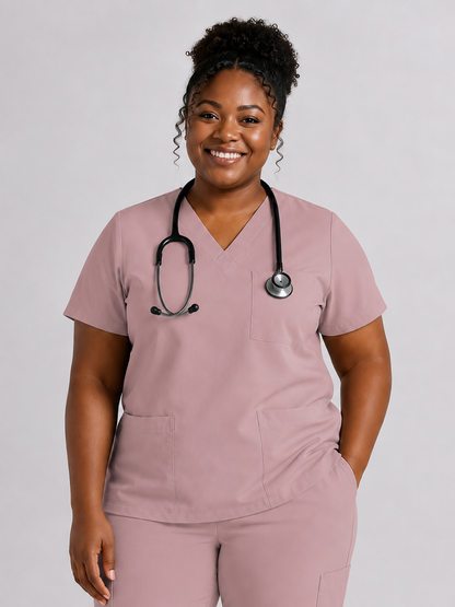 Women's Cura Triple Pocket Scrub Top