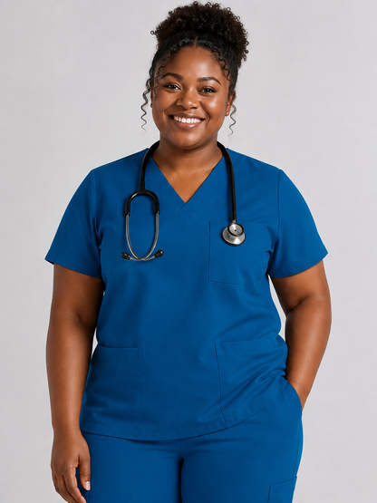 Women's Cura Triple Pocket Scrub Top