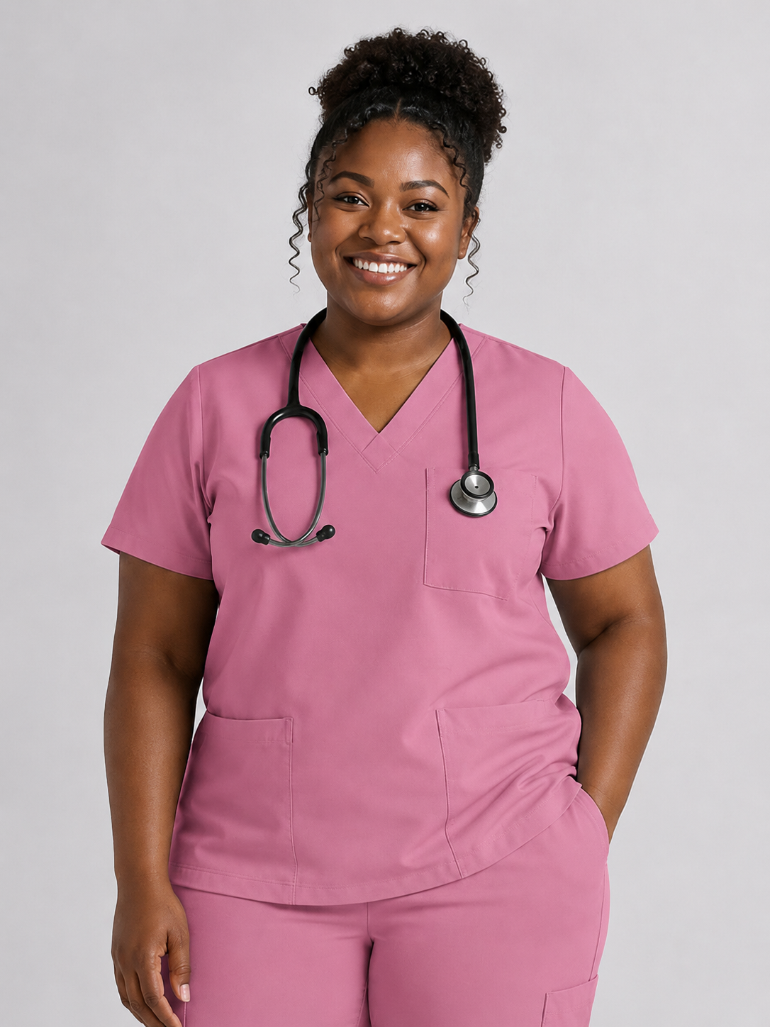 Women's Cura Triple Pocket Scrub Top