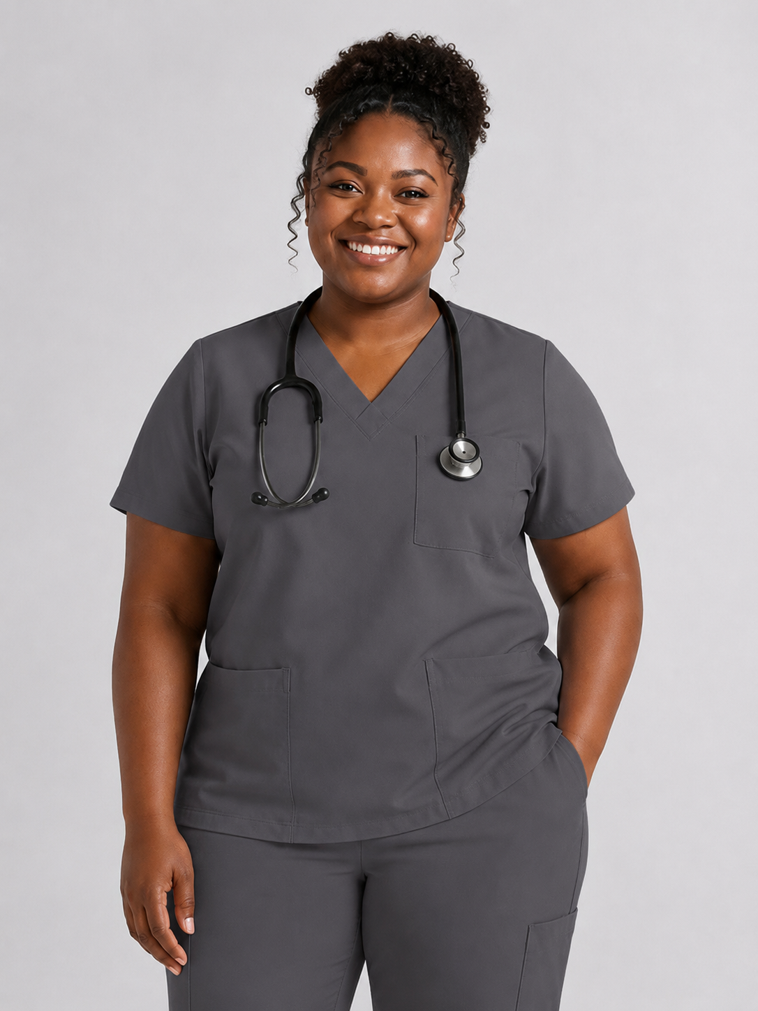 Women's Cura Triple Pocket Scrub Top