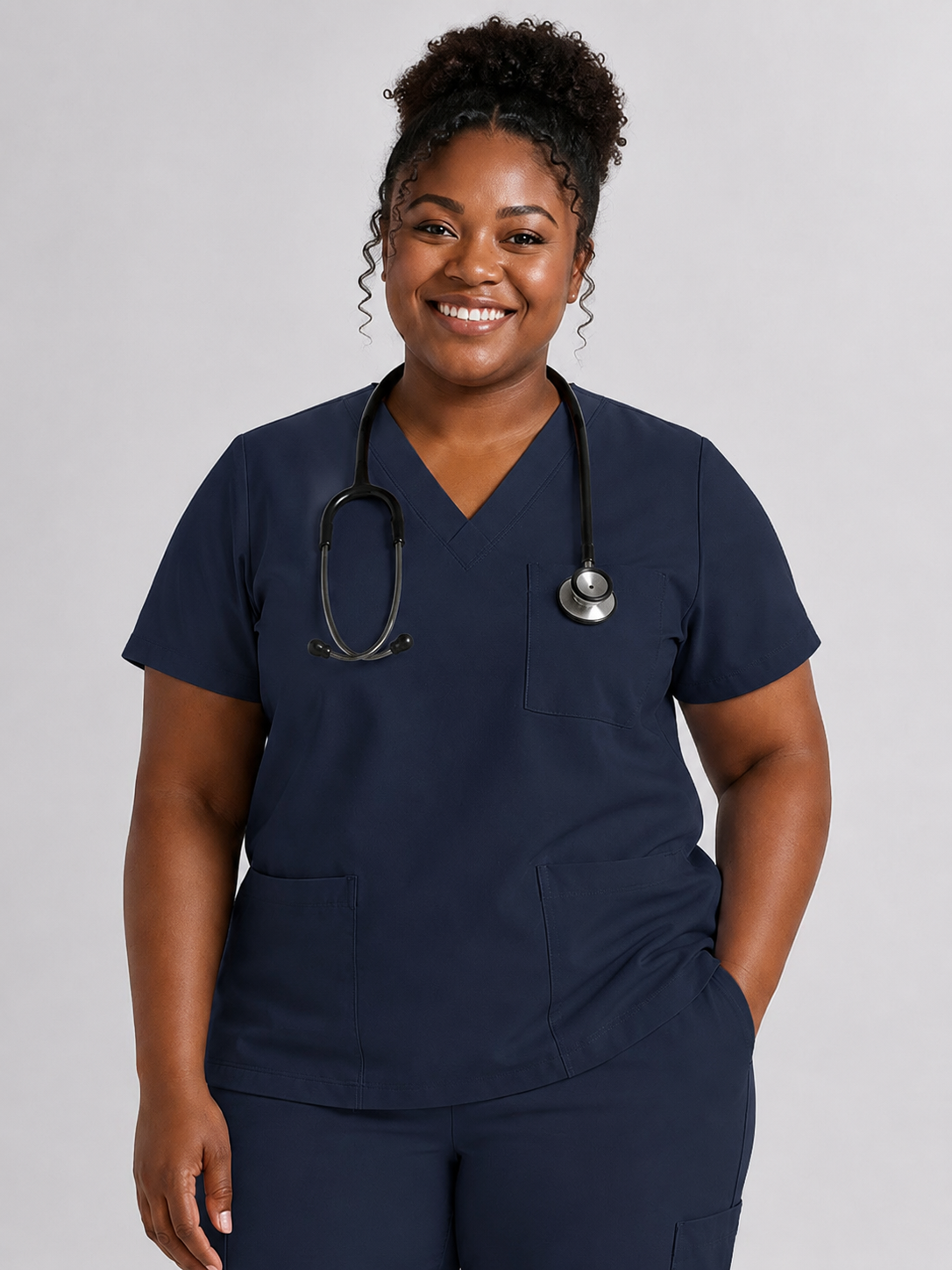 Women's Cura Triple Pocket Scrub Top