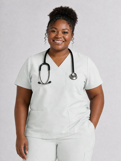 Women's Cura Triple Pocket Scrub Top