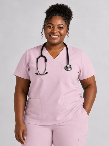 Women's Cura Triple Pocket Scrub Top