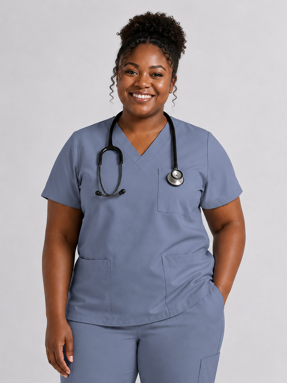 Women's Cura Triple Pocket Scrub Top