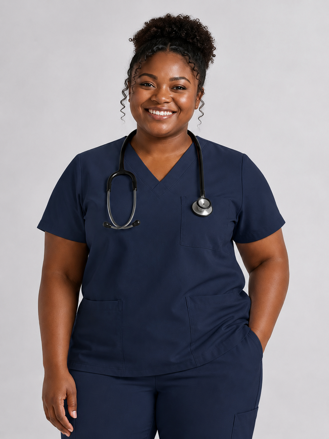 Women's Cura Triple Pocket Scrub Top