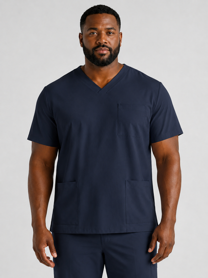 Men's Sana Triple Pocket Scrub Top