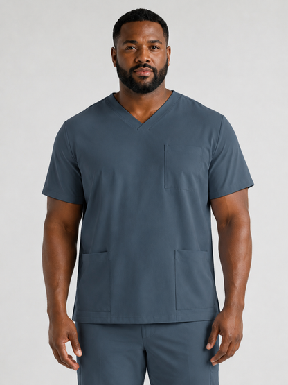 Men's Sana Triple Pocket Scrub Top