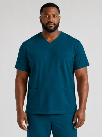 Men's Sana Triple Pocket Scrub Top