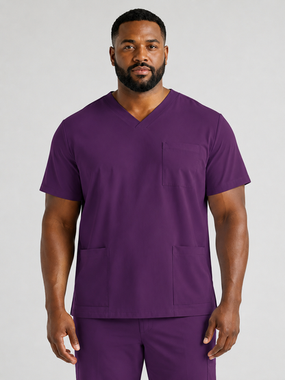 Men's Sana Triple Pocket Scrub Top