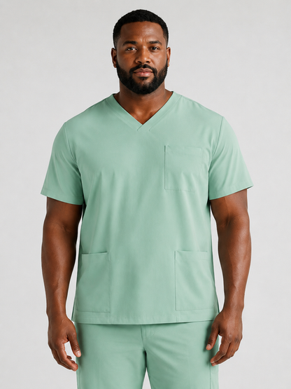 Men's Sana Triple Pocket Scrub Top
