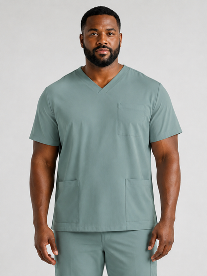 Men's Sana Triple Pocket Scrub Top