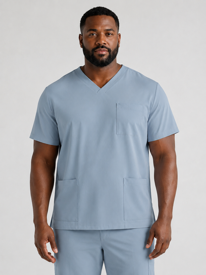 Men's Sana Triple Pocket Scrub Top