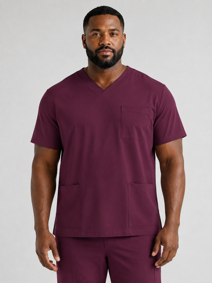 Men's Sana Triple Pocket Scrub Top