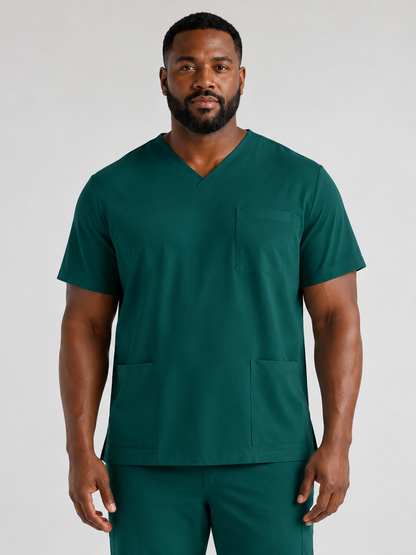 Men's Sana Triple Pocket Scrub Top