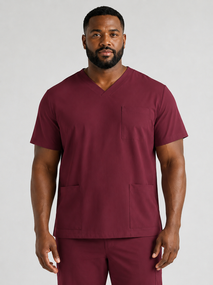 Men's Sana Triple Pocket Scrub Top