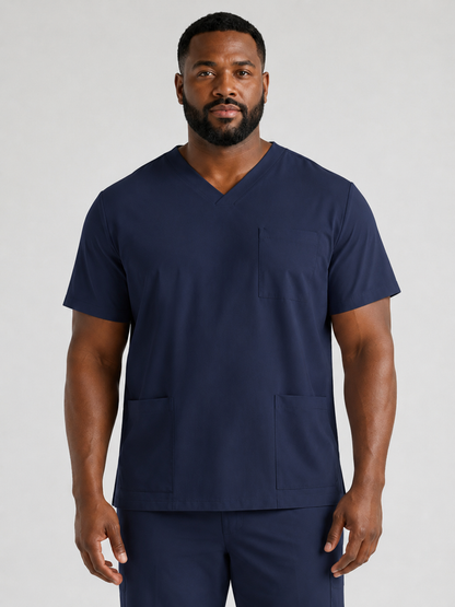 Men's Sana Triple Pocket Scrub Top
