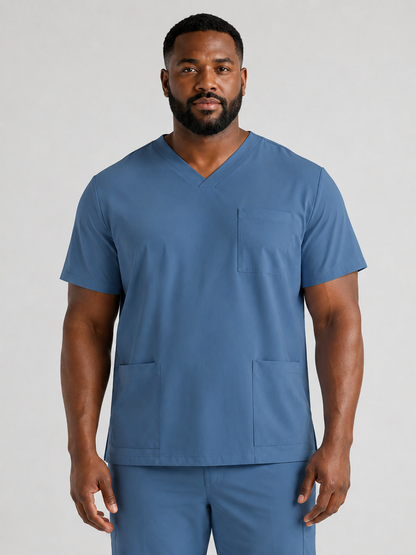 Men's Sana Triple Pocket Scrub Top