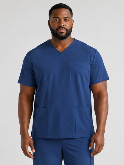 Men's Sana Triple Pocket Scrub Top