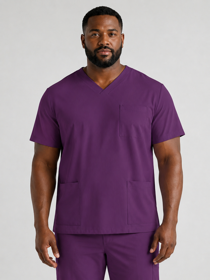 Men's Sana Triple Pocket Scrub Top