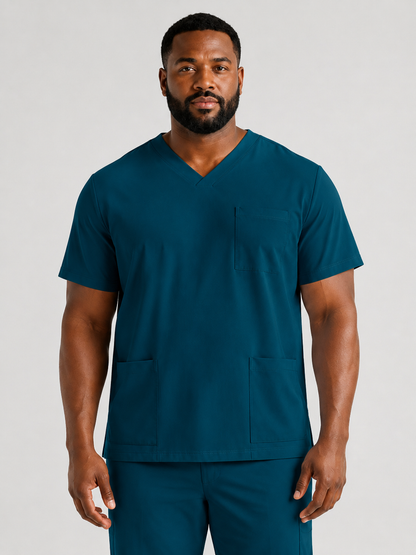 Men's Sana Triple Pocket Scrub Top