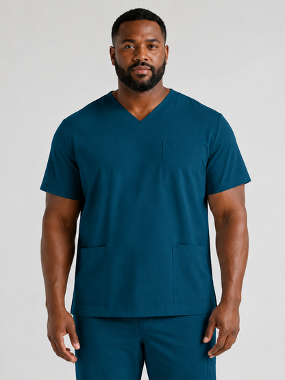 Men's Sana Triple Pocket Scrub Top